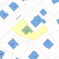 24 Fuller Ter, Newton MA 02465-1211 plot plan