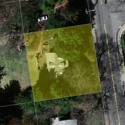 863 Chestnut St, Newton MA 02468-2334 aerial view