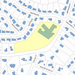 250 Brookline St, Newton MA 02459-3199 plot plan