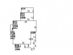 133 Webster St, Newton MA  02465-1822 floor plan