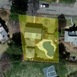 56 Nehoiden Rd, Newton MA 02468-1924 aerial view