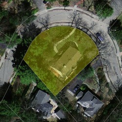 145 Collins Rd, Newton MA  02468-2211 aerial view