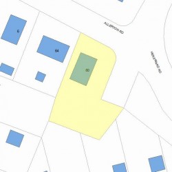 60 Allerton Rd, Newton MA 02459-2418 plot plan