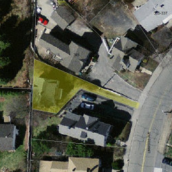 347 Linwood Ave, Newton MA  02460-1342 aerial view