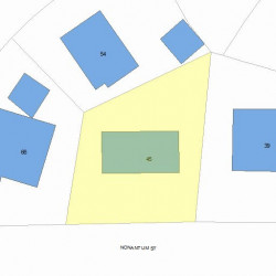 45 Nonantum St, Newton MA  02458-2433 plot plan
