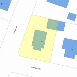 42 Fisher Ave, Newton MA 02461-1117 plot plan