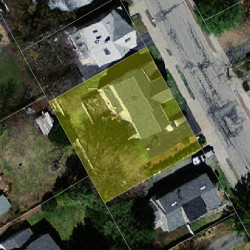 51 Kensington St, Newton MA  02460-1311 aerial view