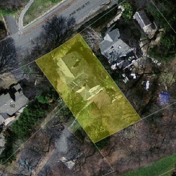 184 Pine Ridge Rd, Newton MA 02468-1511 aerial view