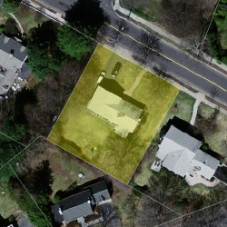 260 Woodward St, Newton MA 02468-2007 aerial view