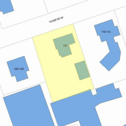 120 Webster St, Newton MA  02465-1820 plot plan