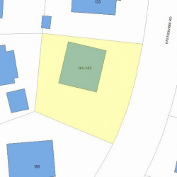 143 Eastbourne Rd, Newton MA 02459-1605 plot plan