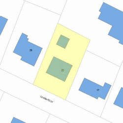 23 Lombard St, Newton MA 02458-2513 plot plan