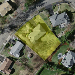 45 Cross Hill Rd, Newton MA  02459-3119 aerial view