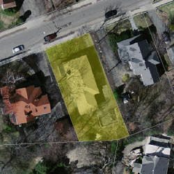 70 Clyde St, Newton MA 02460-2251 aerial view