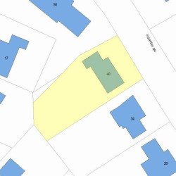 40 Fairway Dr, Newton MA 02465-1713 plot plan
