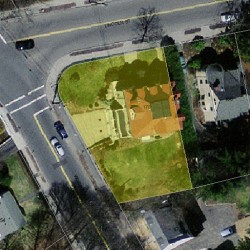 170 Lincoln St, Newton MA 02461-1510 aerial view