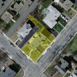 248 Nevada St, Newton MA  02460-1258 aerial view