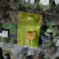 63 Bound Brook Rd, Newton MA  02461-2014 aerial view