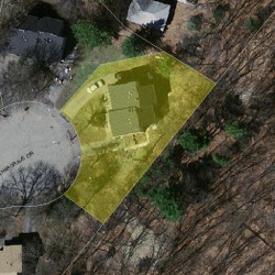 41 Hargrave Cir, Newton MA 02461-1108 aerial view