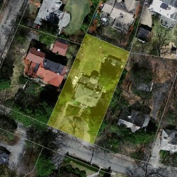 292 Prince St, Newton MA  02465-2955 aerial view