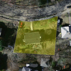 36 Concolor Ave, Newton MA  02458-2524 aerial view