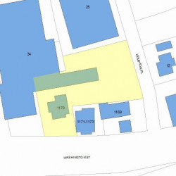 1179 Washington St, Newton MA 02465-2121 plot plan