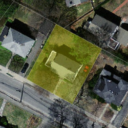 296 Woodland Rd, Newton MA  02466-2715 aerial view