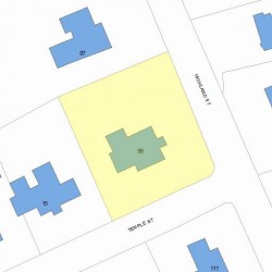 99 Highland St, Newton MA 02465-2404 plot plan