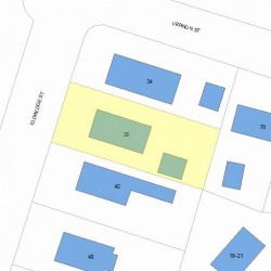 38 Eldredge St, Newton MA  02458-2017 plot plan