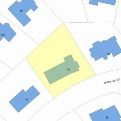 50 Cross Hill Rd, Newton MA 02459-3121 plot plan