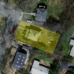 16 Hinckley Rd, Newton MA  02468-1704 aerial view