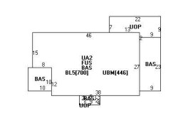 42 Hamlin Rd, Newton MA  02459-1002 floor plan