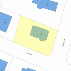 97 Lowell Ave, Newton MA 02460-1502 plot plan