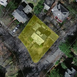 38 Hyde St, Newton MA 02461-1204 aerial view