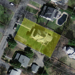 46 Oakland Ave, Newton MA 02466-1705 aerial view