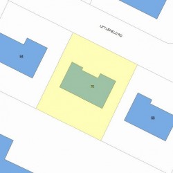 76 Littlefield Rd, Newton MA  02459-3012 plot plan