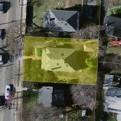 160 Parker St, Newton MA  02459-2556 aerial view