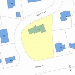 639 Beacon St, Newton MA 02459-2002 plot plan
