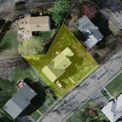 44 Brandeis Rd, Newton MA 02459-2709 aerial view