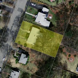 122 Winslow Rd, Newton MA  02468-1741 aerial view