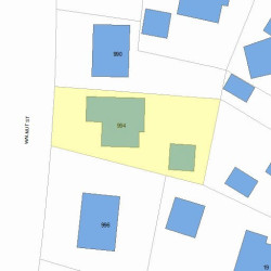 994 Walnut St, Newton MA 02461-1136 plot plan