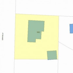 1082 Centre St, Newton MA 02459-1542 plot plan