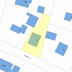 79 Derby St, Newton MA  02465-1654 plot plan