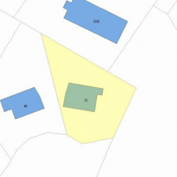 35 Albert Rd, Newton MA 02466-1302 plot plan