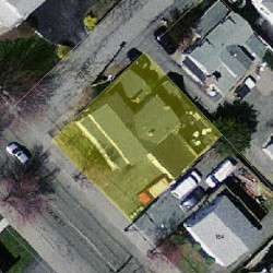 158 Adams St, Newton MA 02458-1391 aerial view