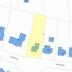 58 Paulson Rd, Newton MA 02468-1028 plot plan