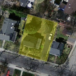 220 Adams Ave, Newton MA 02465-1503 aerial view