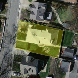 60 Brooks Ave, Newton MA 02460-1508 aerial view