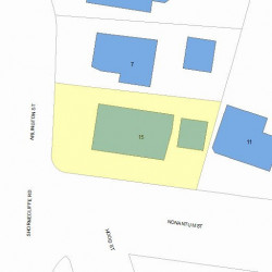 15 Nonantum St, Newton MA  02458-2431 plot plan