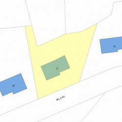 21 Arlo Rd, Newton MA 02464-1002 plot plan